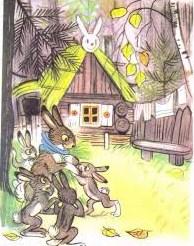 Зайка-траву поедайка и его семья, Сказка