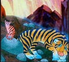 Тигр и кот, Сказка