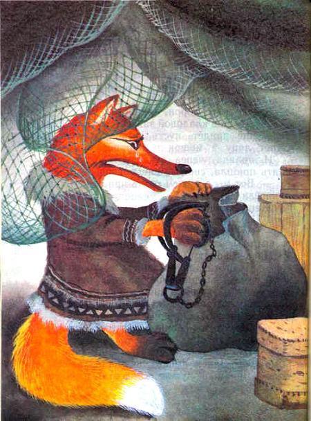 Сказка Лиса и ворон, Сказка народов России