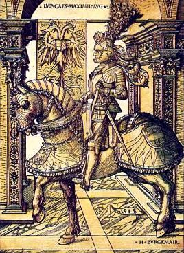 Император Максимилиан I на лошади, 1518 г.