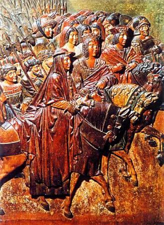 Торжественный въезд католических королей Испании Фердинанда и Изабеллы в отвоеванную у мавров Гранаду