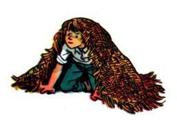 мальчик прячется под одеялом