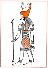 Гор, бог-покровитель фараона, сын Осириса и Исиды.