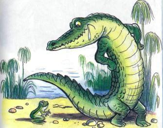крокодил и лягушка лягушонок