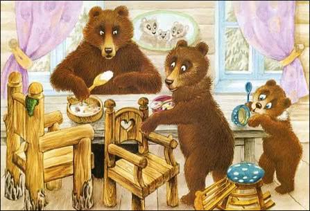 Сказка Три медведя, Русская народная сказка