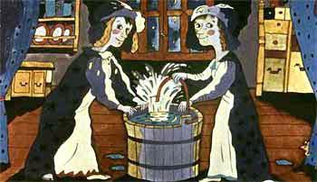 Бет и Молли ставили перед каминной решеткой в кухне низкое деревянное ведро с водой